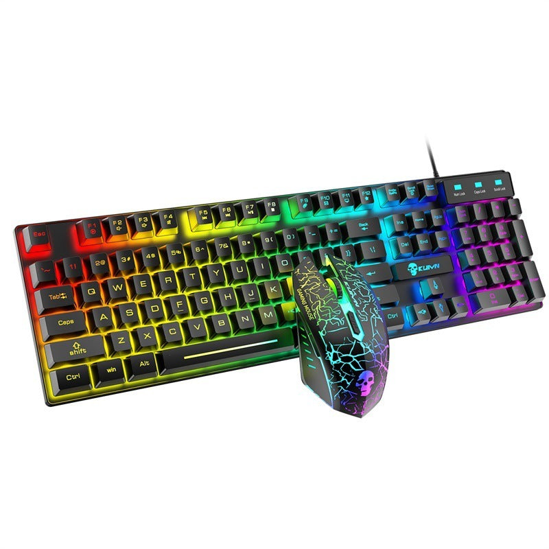 Kuiying T6RGB Leuchtende Gaming-Tastatur + Kostenloses Gaming-Maus-Set