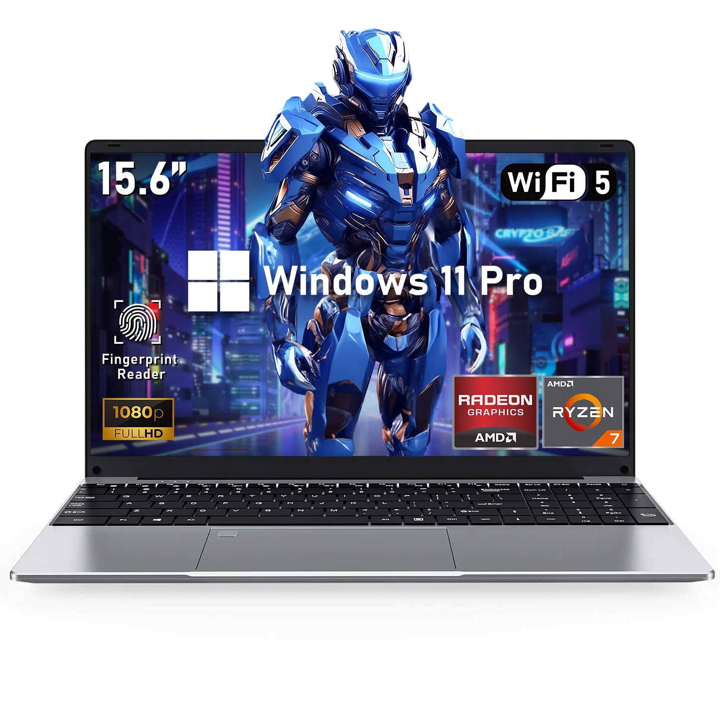 15.6 Inch Laptop Computer,Gaming Laptop,AMD Ryzen 7 5700U 8C